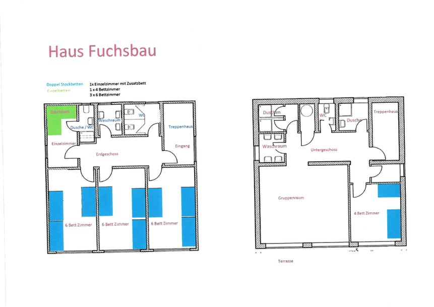Belegungsplan Haus Fuchsbau